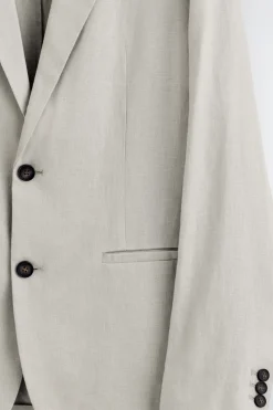 SINGLE-BREASTED LINEN BLAZER