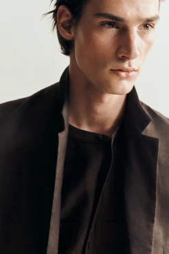 SINGLE-BREASTED LINEN BLAZER