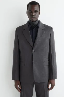 SINGLE-BREASTED WOOL BLAZER