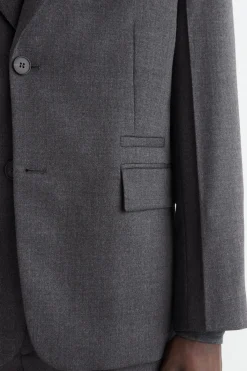 SINGLE-BREASTED WOOL BLAZER