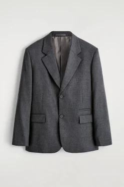 SINGLE-BREASTED WOOL BLAZER