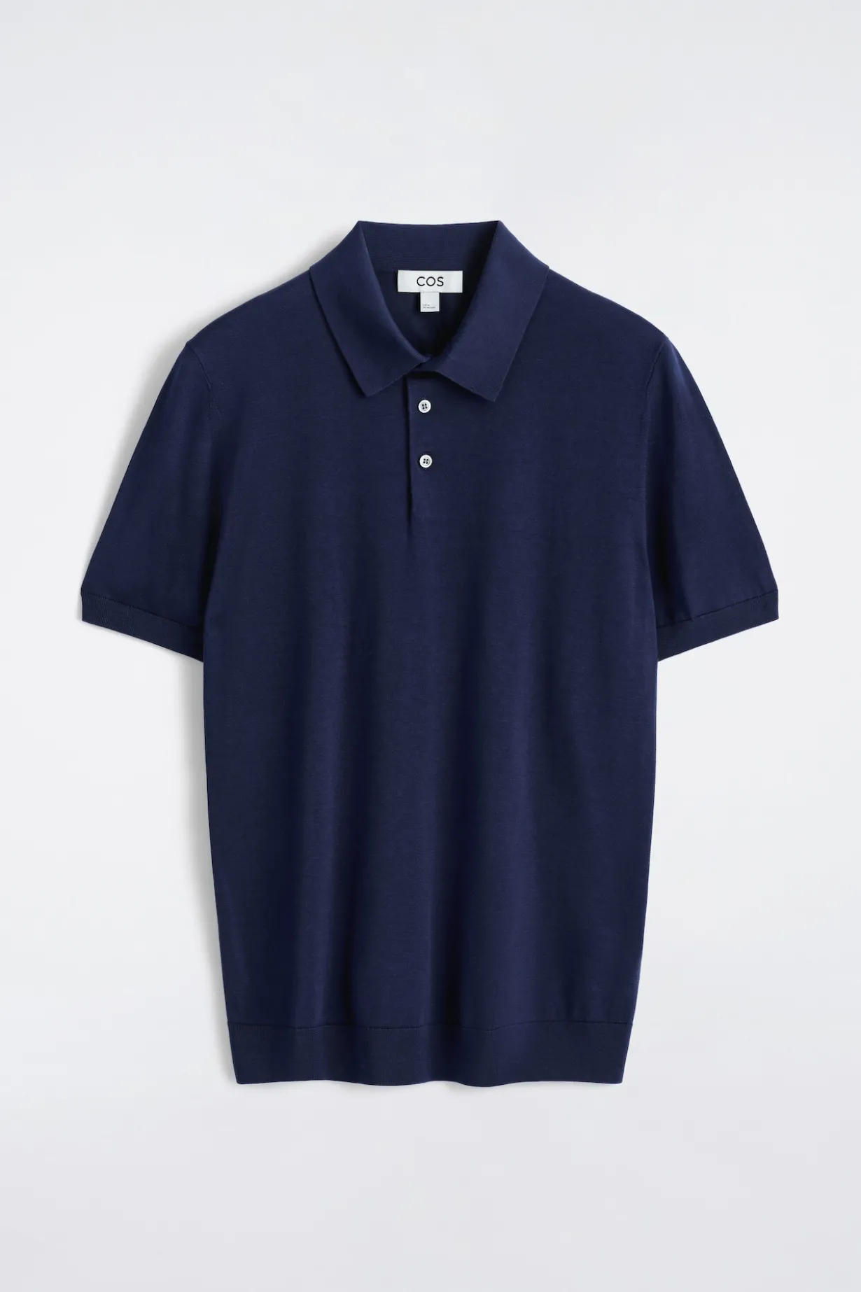 SLIM KNITTED SILK POLO SHIRT