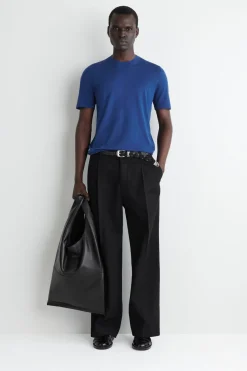 SLIM KNITTED SILK T-SHIRT