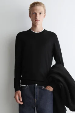 SLIM MERINO WOOL CREW-NECK SWEATER