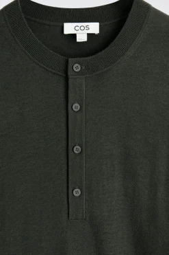 SLIM MERINO WOOL HENLEY TOP