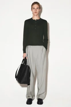 SLIM MERINO WOOL HENLEY TOP