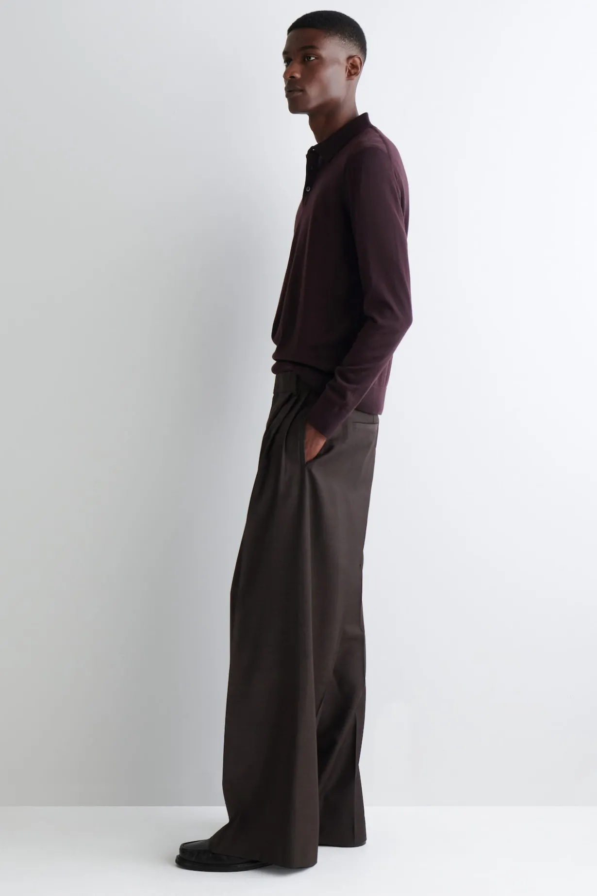 SLIM MERINO WOOL POLO SHIRT