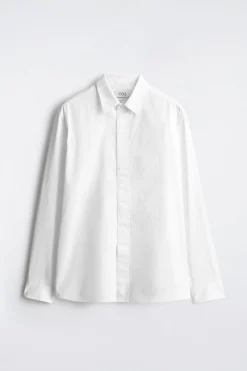 SLIM POCKET-DETAIL PIMA COTTON SHIRT