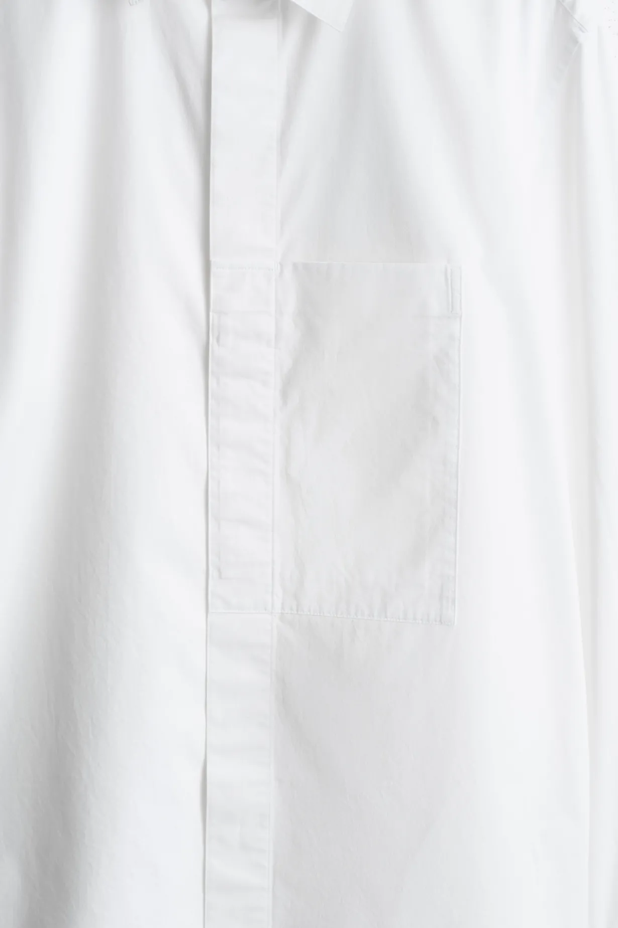 SLIM POCKET-DETAIL PIMA COTTON SHIRT