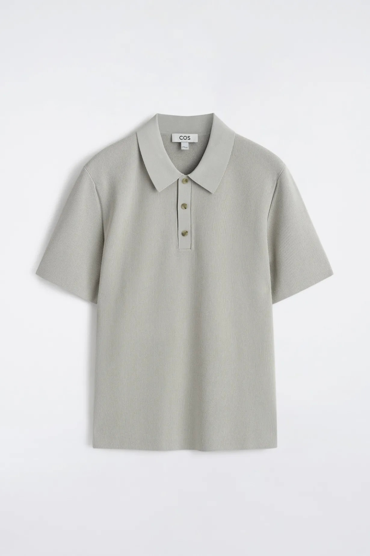 SLIM RIBBED BOUCLÉ-KNIT POLO SHIRT