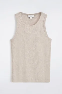 SLIM RIBBED COTTON TANK TOP