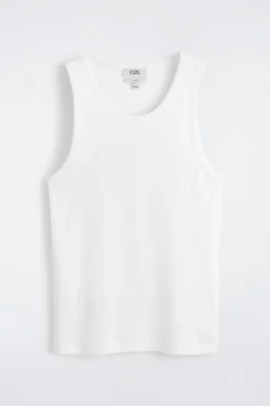 SLIM RIBBED COTTON TANK TOP