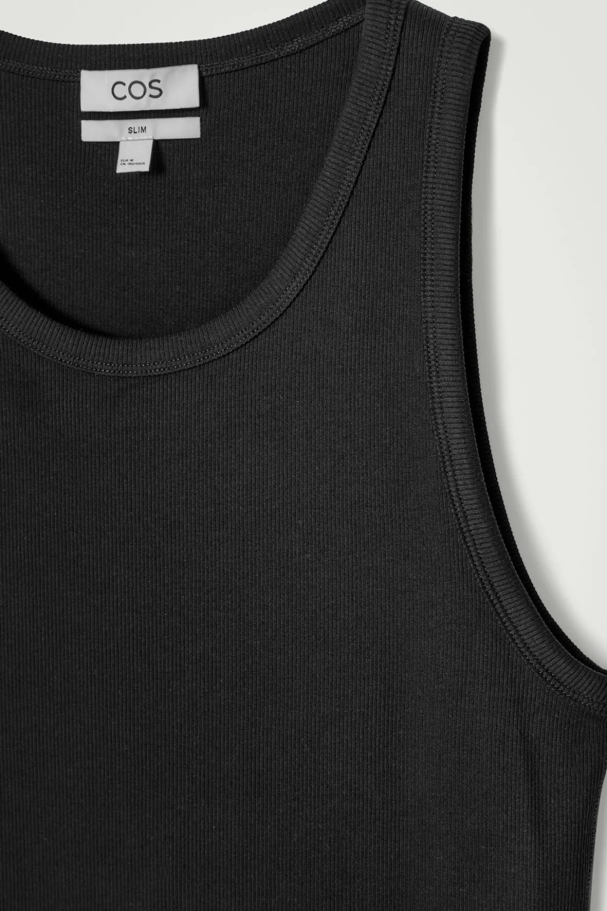 SLIM RIBBED COTTON TANK TOP