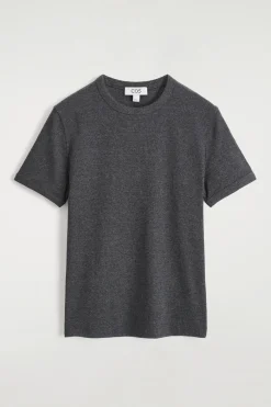SLIM RIBBED COTTON T-SHIRT