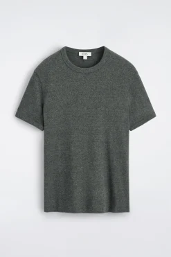 SLIM RIBBED COTTON T-SHIRT