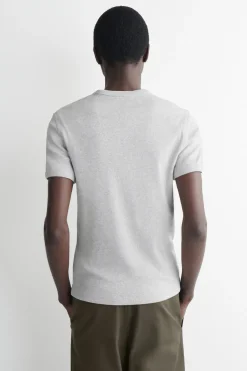 SLIM RIBBED COTTON T-SHIRT