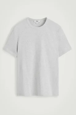 SLIM RIBBED COTTON T-SHIRT