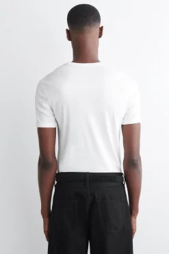 SLIM RIBBED COTTON T-SHIRT
