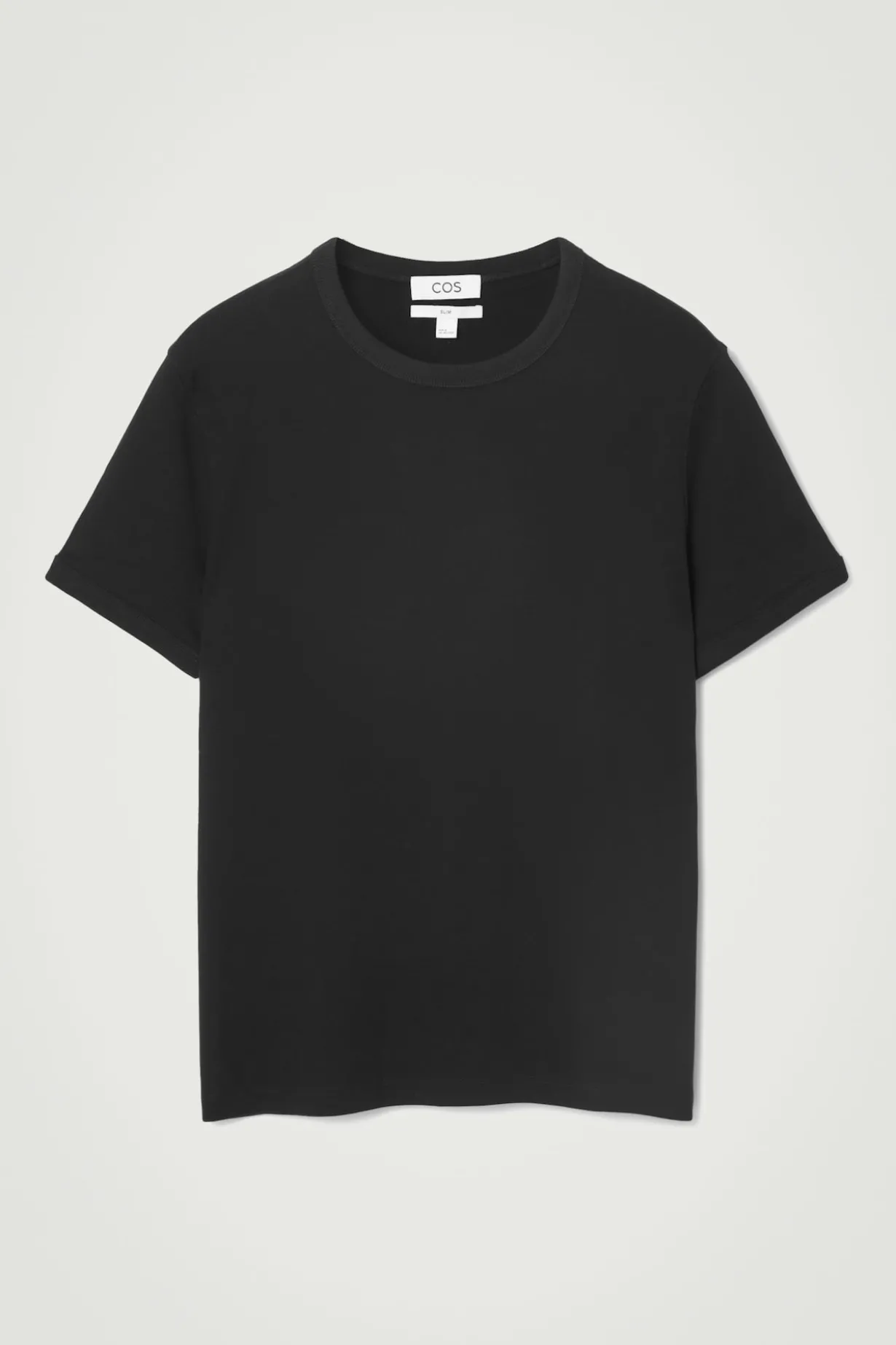 SLIM RIBBED COTTON T-SHIRT