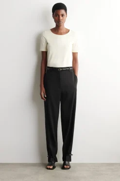 SLIM SCOOP-NECK COTTON T-SHIRT