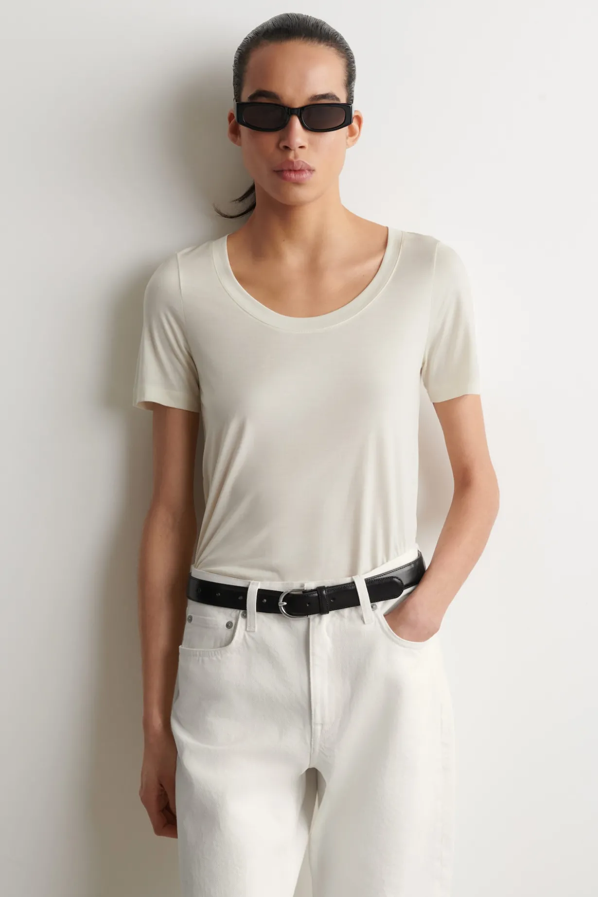 SLIM SILK T-SHIRT