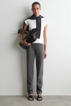 SLIM STRAIGHT-LEG PANTS