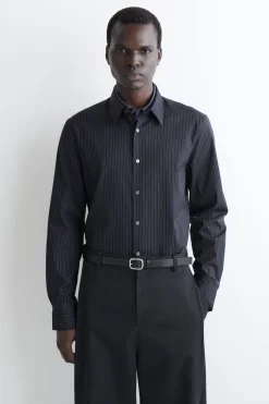 SLIM TAILORED COTTON-POPLIN SHIRT