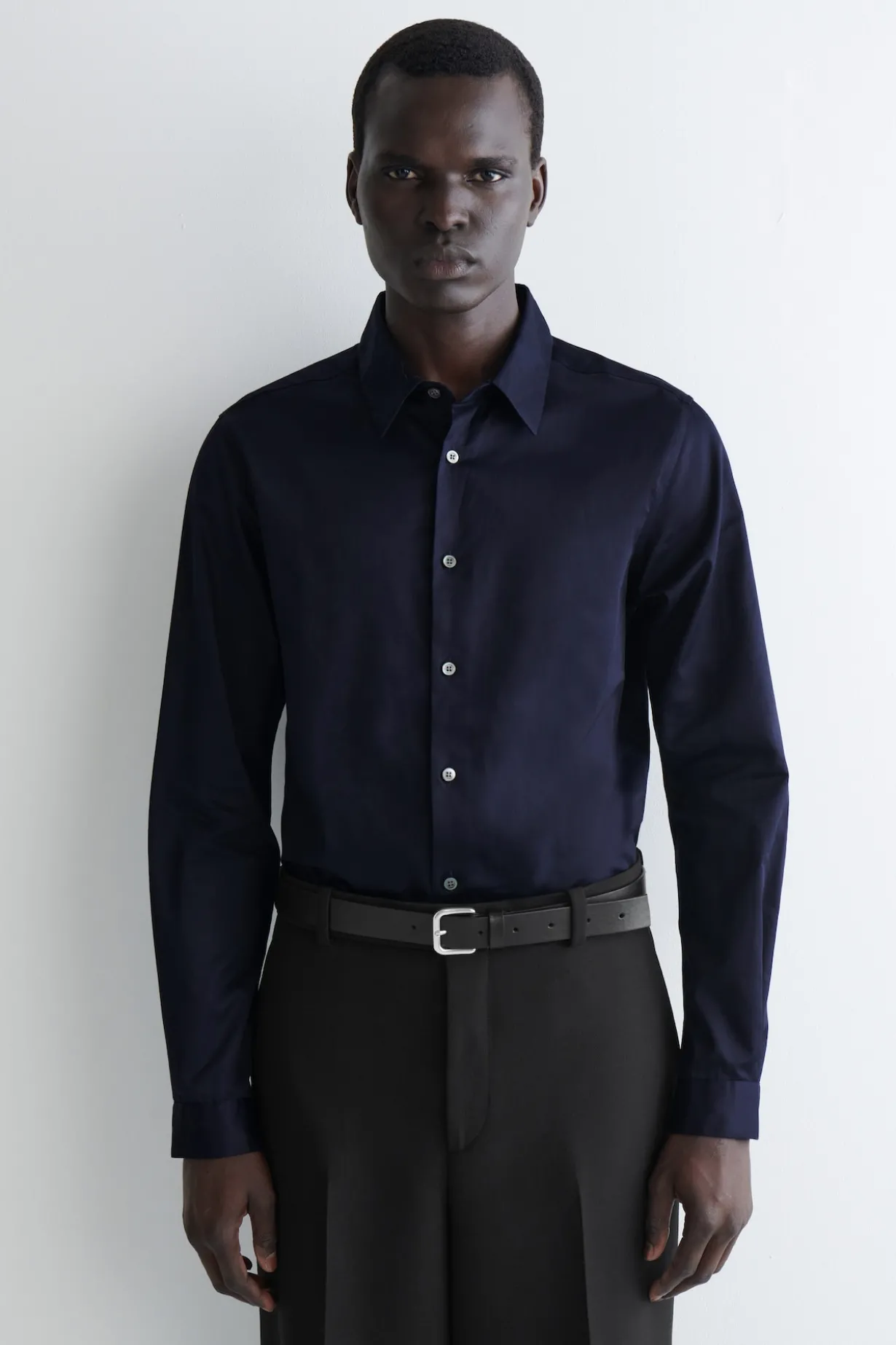 SLIM TAILORED POPLIN SHIRT
