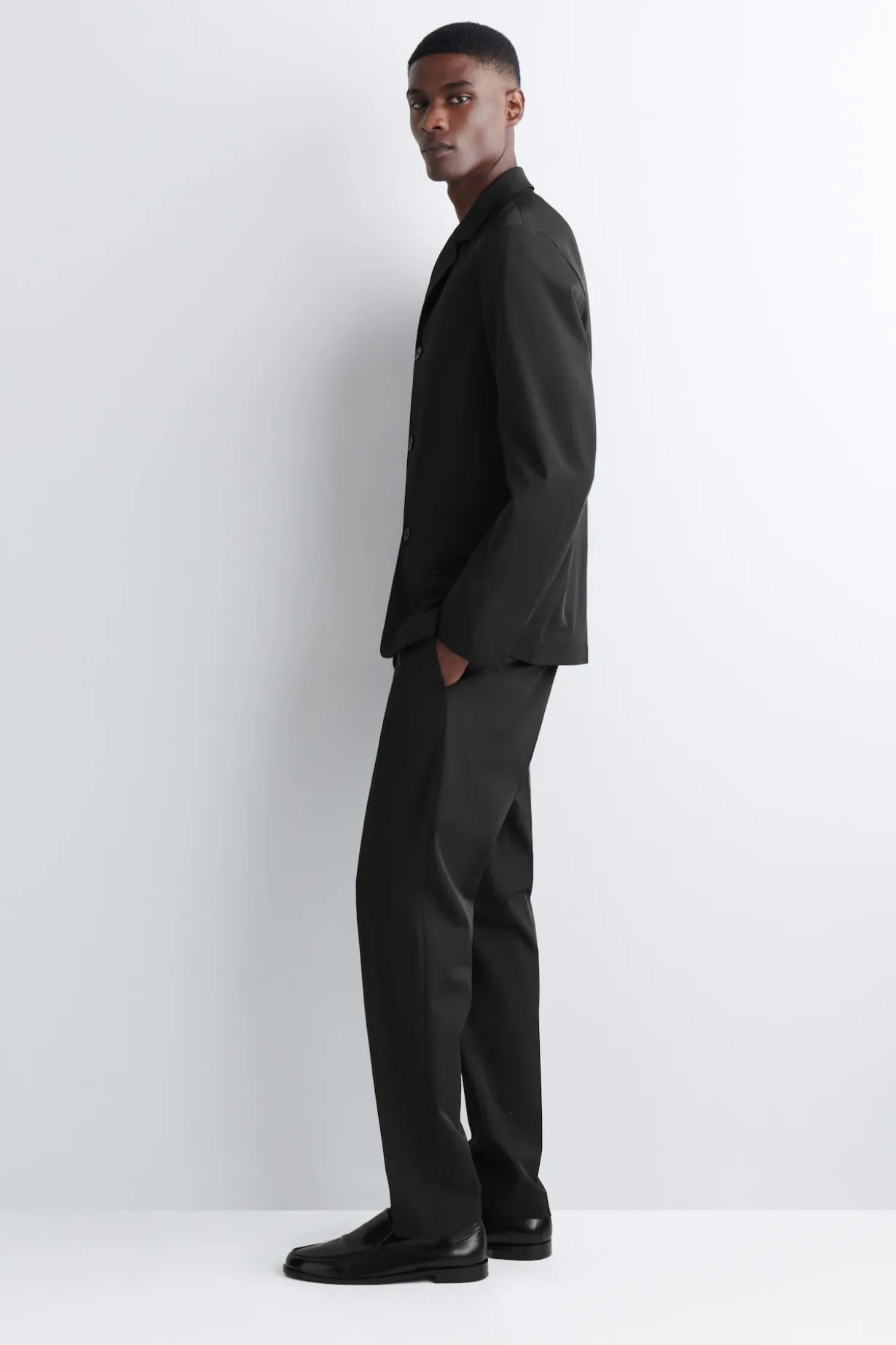 SLIM UNSTRUCTURED TECH-TWILL BLAZER