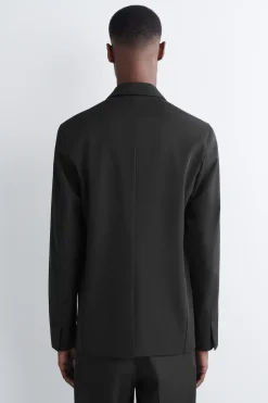 SLIM UNSTRUCTURED TECH-TWILL BLAZER