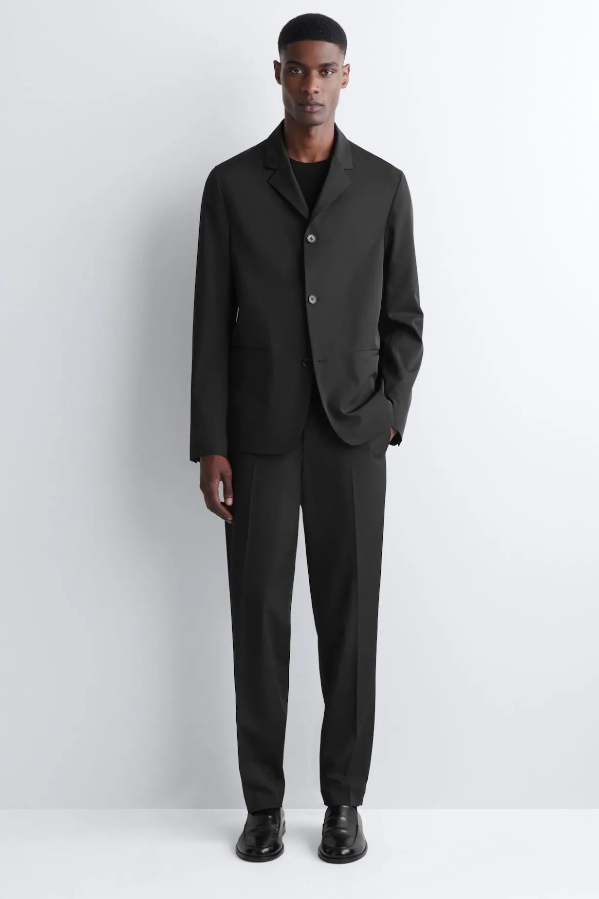 SLIM UNSTRUCTURED TECH-TWILL BLAZER