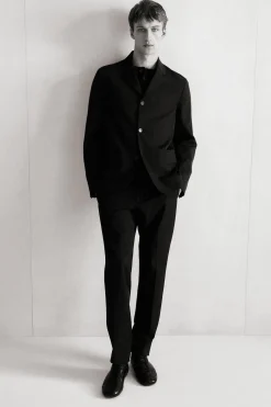 SLIM UNSTRUCTURED TECH-TWILL BLAZER