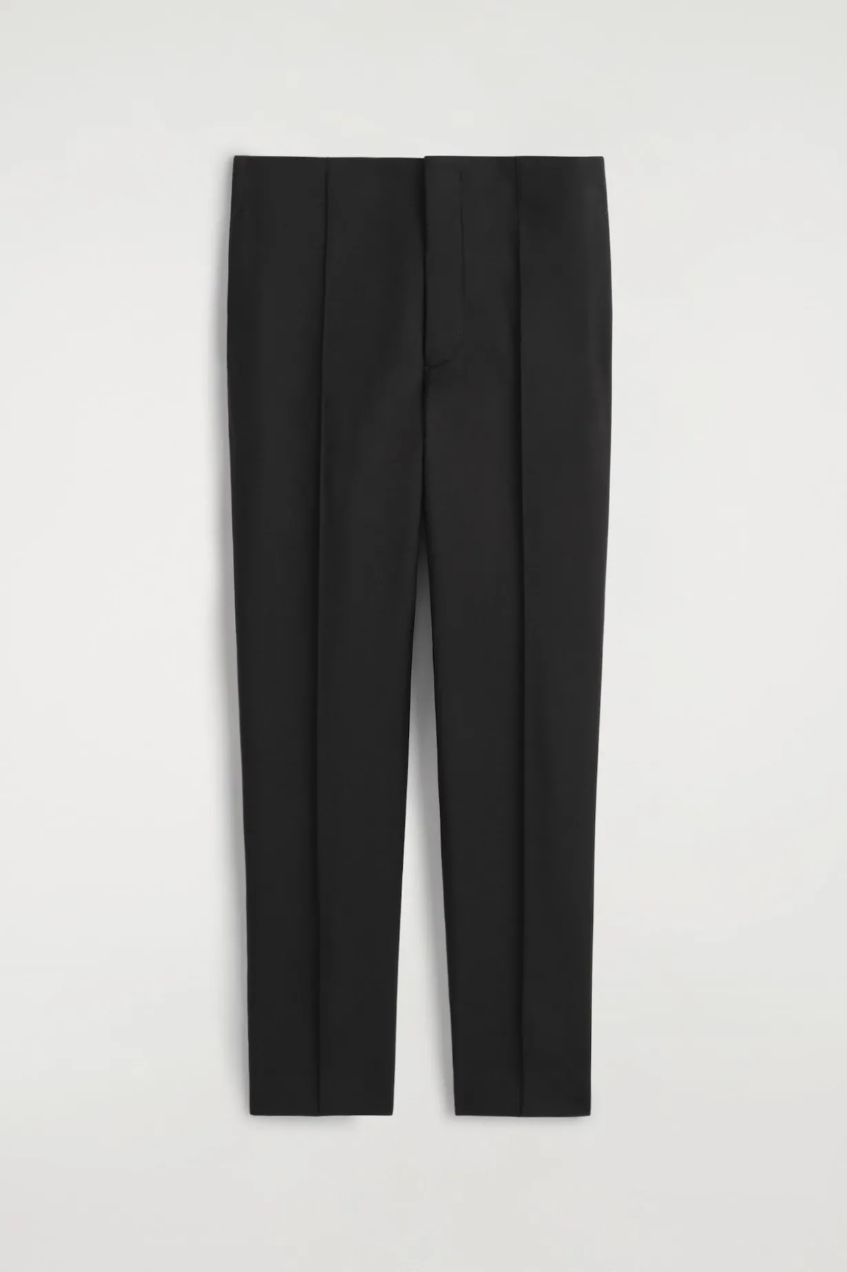 SLIM WOOL TAPERED PANTS
