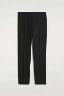 SLIM WOOL-BLEND PANTS