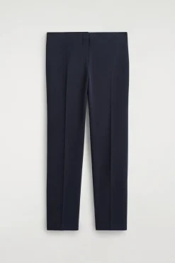 SLIM WOOL-BLEND PANTS