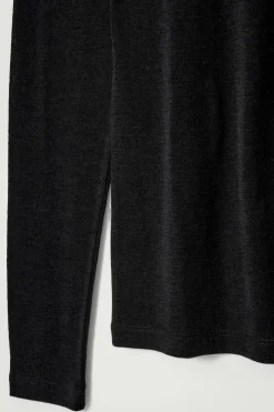 SLIM WOOL-JERSEY ROLLNECK TOP