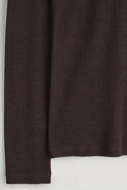 SLIM WOOL-JERSEY ROLLNECK TOP