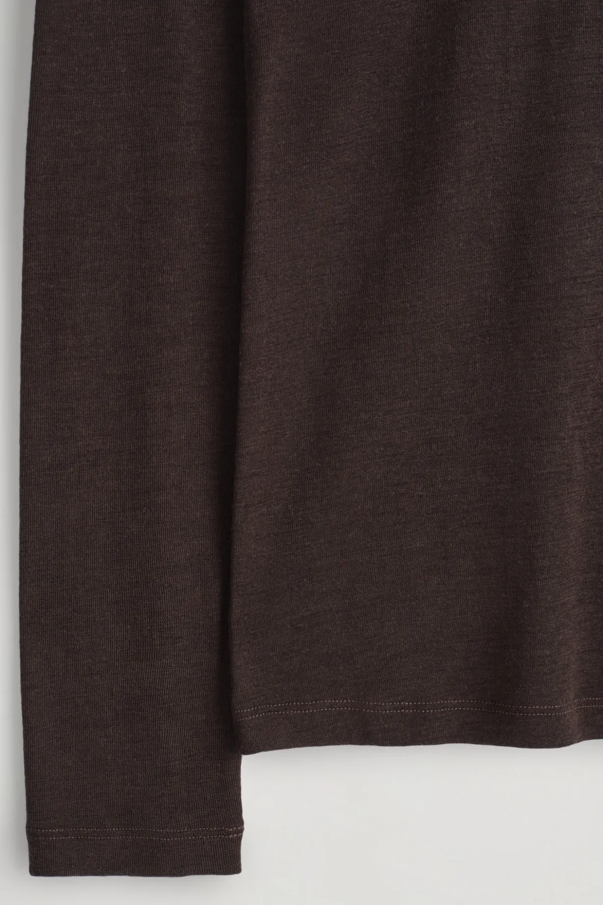 SLIM WOOL-JERSEY ROLLNECK TOP