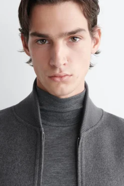 SLIM WOOL-JERSEY ROLLNECK TOP