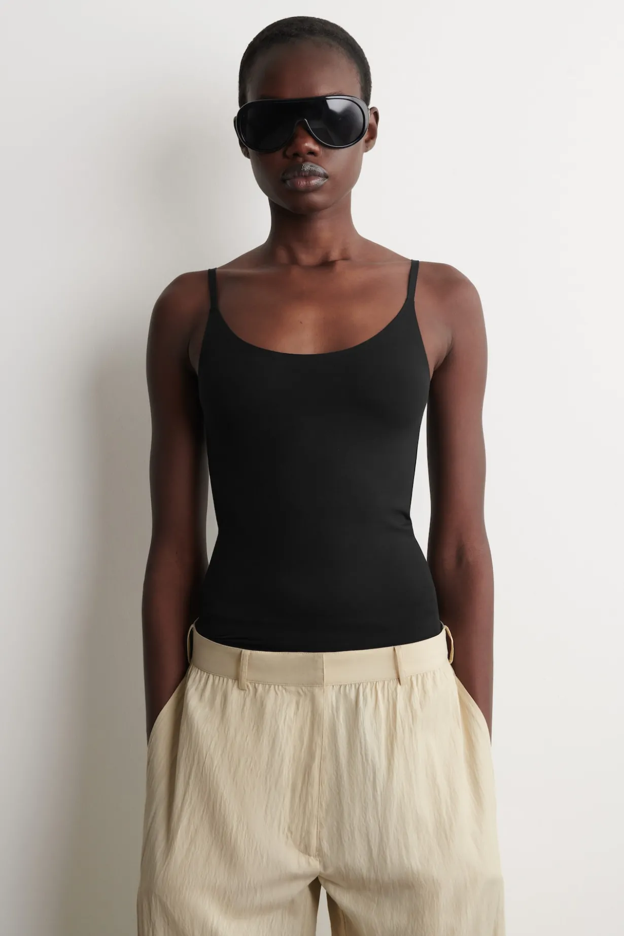 SLIM-FIT JERSEY CAMI TOP