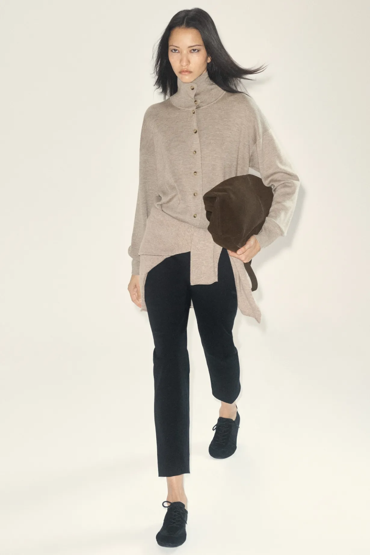 SLIM-LEG CROPPED PANTS