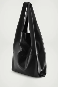 SLOUCHY TOTE BAG - LEATHER