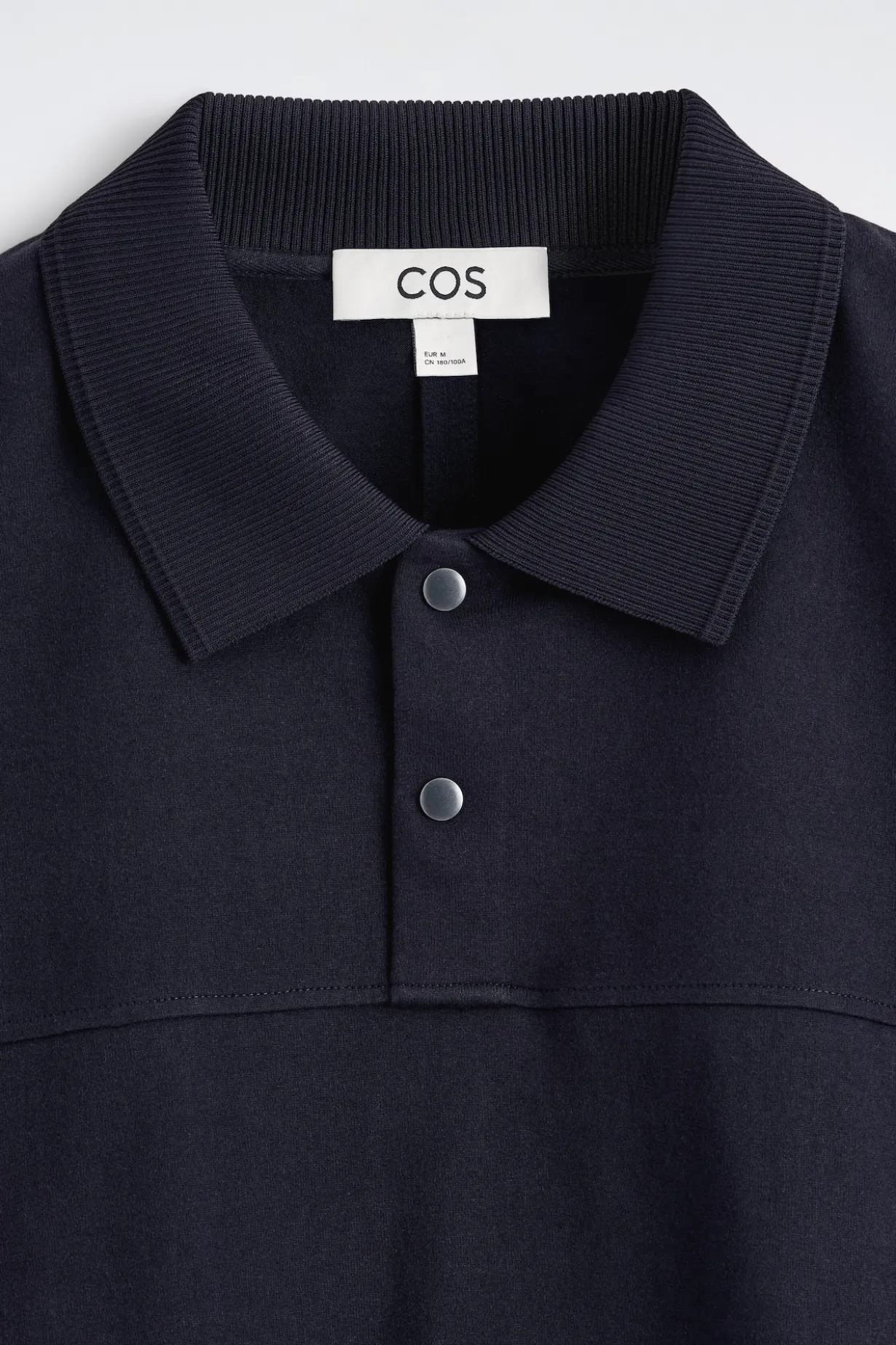 SNAP-BUTTON COTTON POLO SHIRT