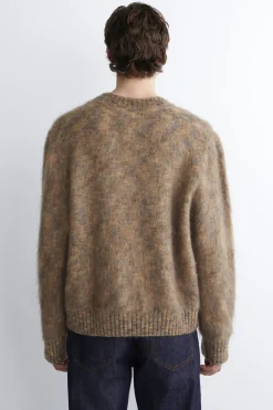 SPACE-DYED MOHAIR-BLEND CREW-NECK SWEATER