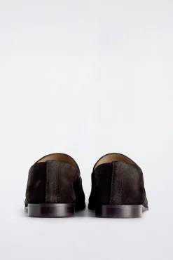 SPLIT SUEDE LOAFERS