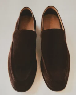 SPLIT SUEDE LOAFERS