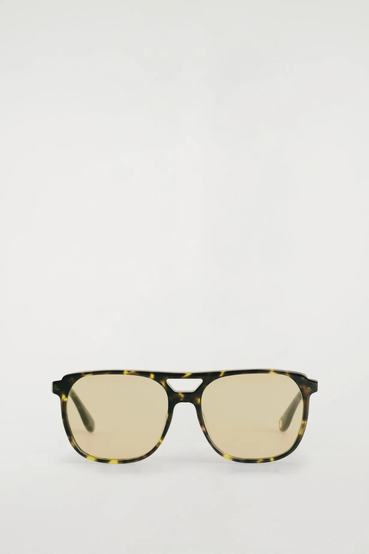 SQUARE-FRAME AVIATOR SUNGLASSES