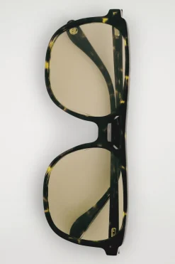 SQUARE-FRAME AVIATOR SUNGLASSES