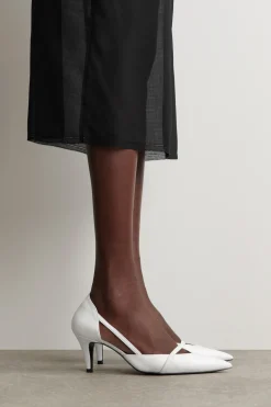 STRAP-DETAIL LEATHER PUMPS