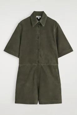 SUEDE ROMPER